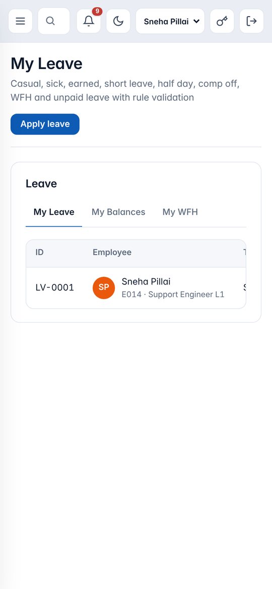 Leave page on a phone